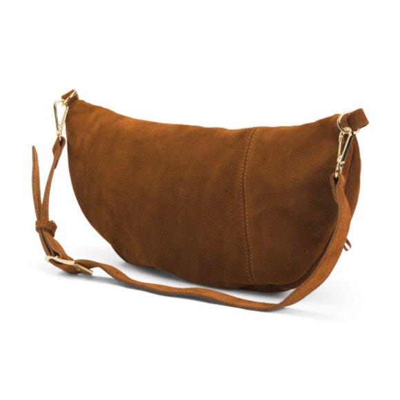 MARLON Made In Italy Suede Large Belt Bag - Picture 3 of 4